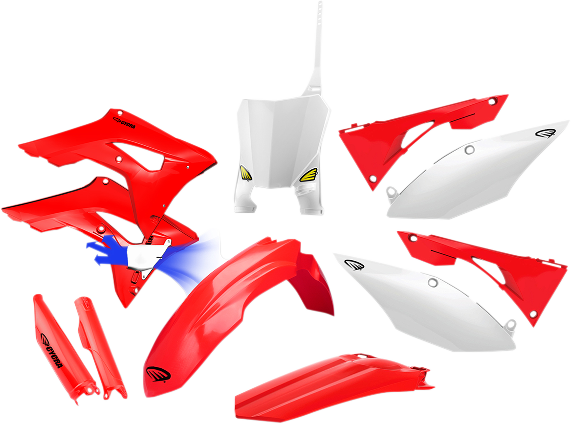 Cycra 1CYC-9320-02 Body Kit - Powerflow - OEM Red/White - Honda - CRF | Off-Road