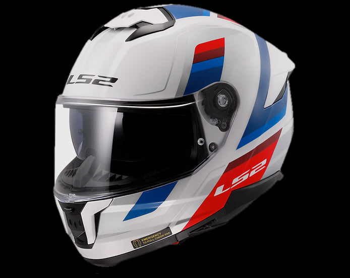 LS2 - Stream II Full Face Helmet - Gloss White/Blue/Red - M (Open Box)