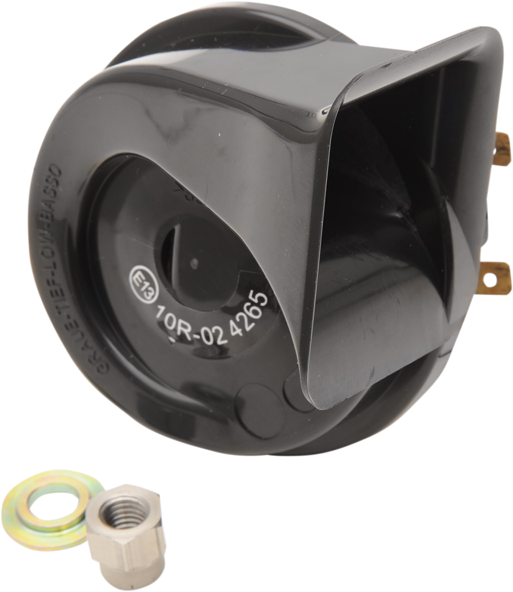 DRAG SPECIALTIES Horn - 12 V - Black - Harley Davidson E11-6165B
