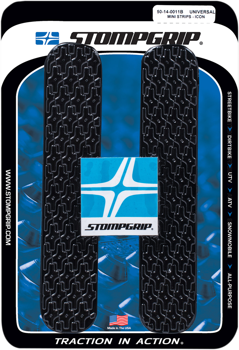 STOMPGRIP 33-14-0003B Grip Tape - Mini Strips - Icon - Black | Adventure/Off-Road