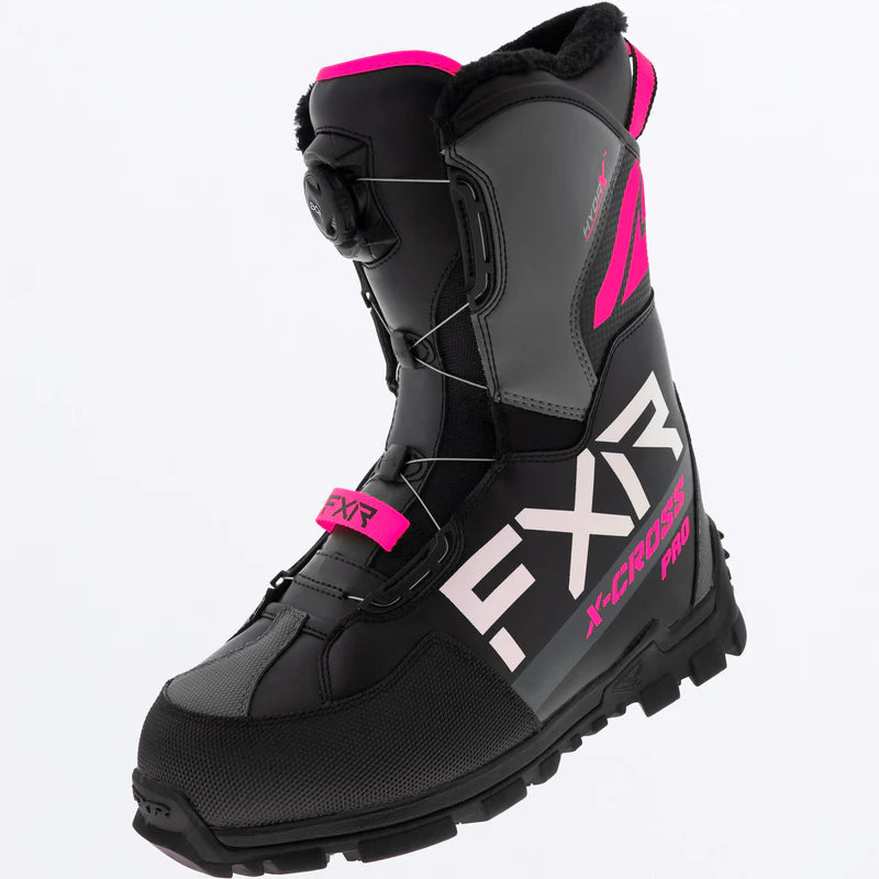 FXR Racing - X-Cross Pro BOA Boot - Black/Fuchsia