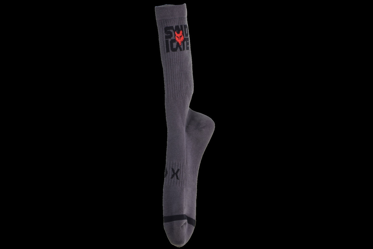 Fox Racing - 8 inch Defend Sock Syndicate - Drk Shdw - S/M