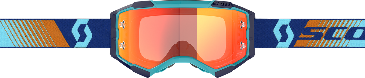 Fury Goggle Royal Blue/Org Orange Chrome Works