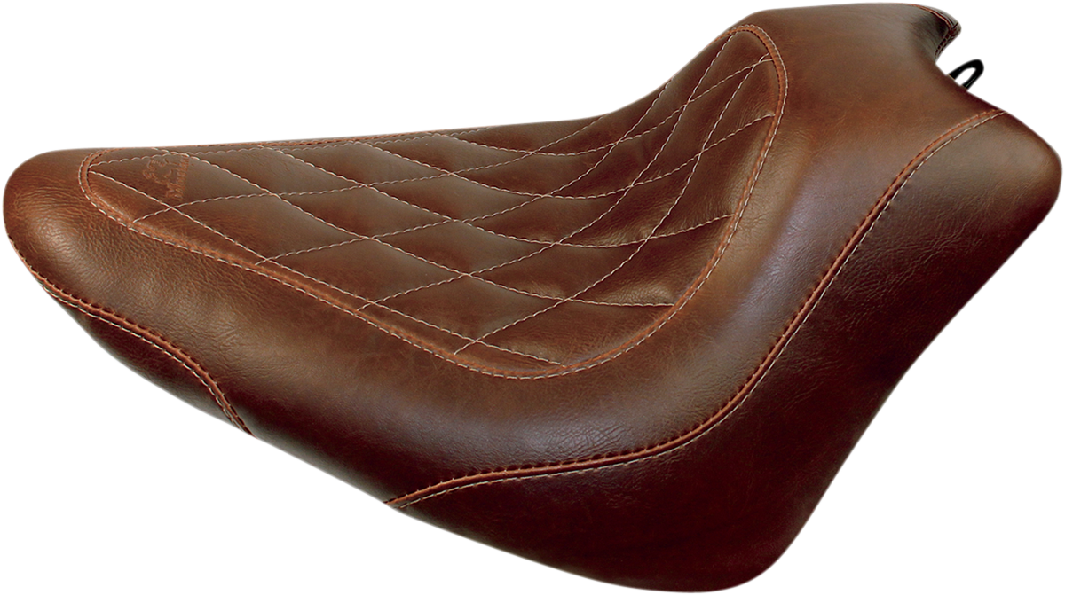 MUSTANG Seat - Wide Tripper* Solo - without Backrest - Diamond - Brown 76766