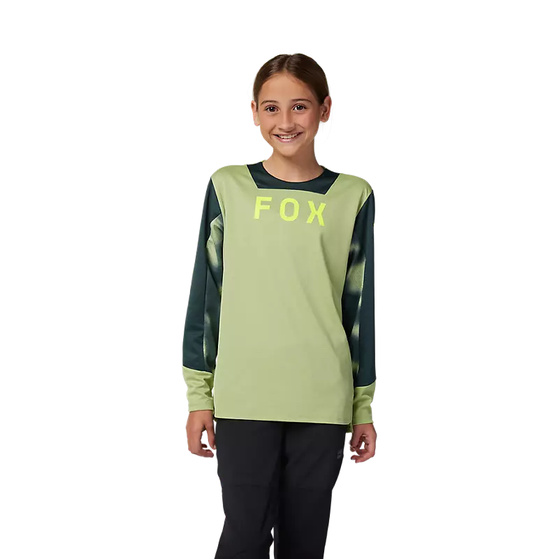 Fox Racing - Youth Defend Ls Jersey Taunt - Pl Grn - YL