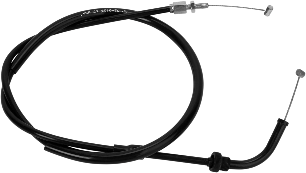 MOTION PRO Black Vinyl Throttle Cable - Push - Honda 02-0103