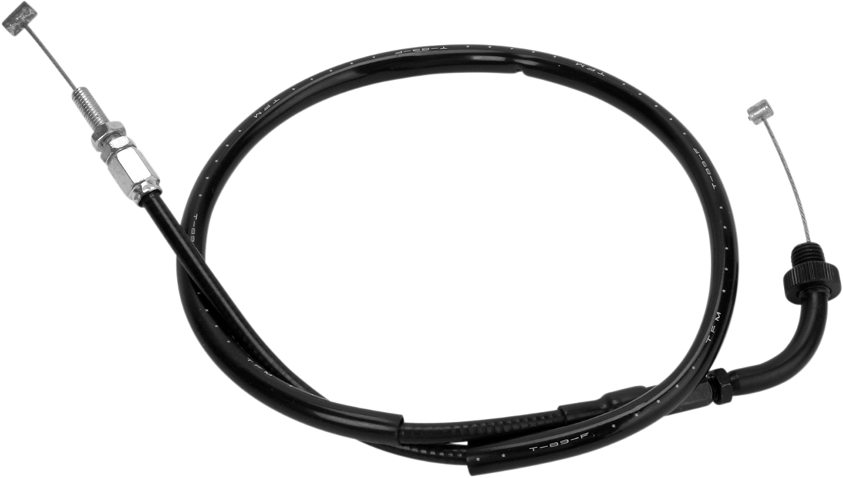 MOTION PRO Black Vinyl Throttle Cable - Pull - Honda 02-0217