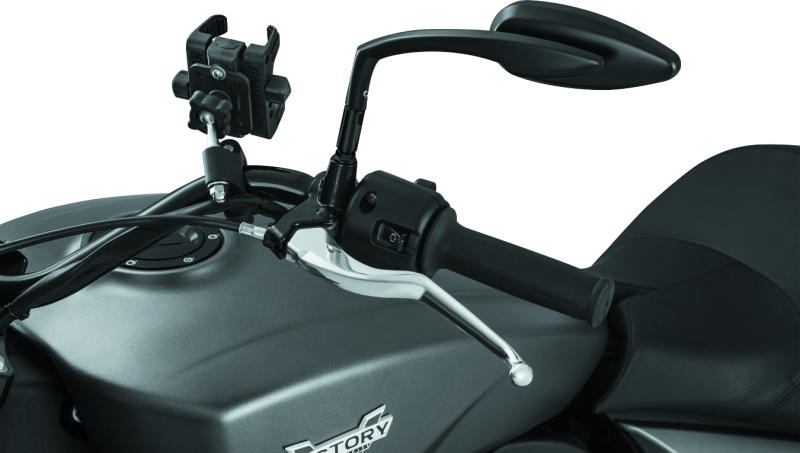 Kuryakyn Raised Mirror Mnt Adapters Gloss Black - Cycle City Outdoors