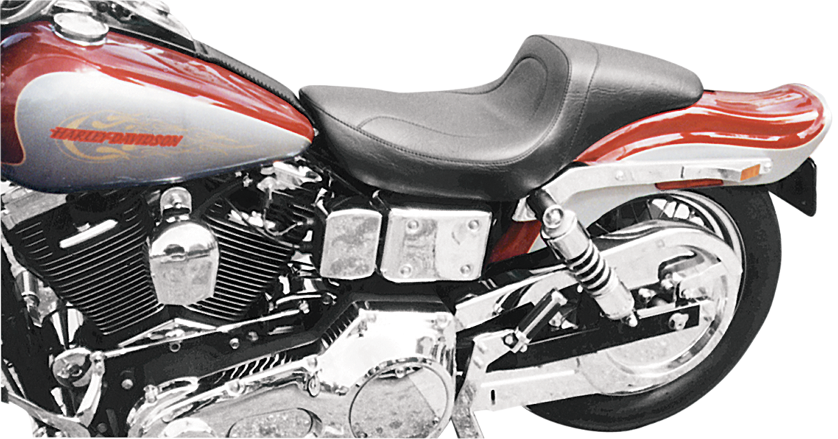 MUSTANG Seat - Fastback* - Stitched - Black - Dyna '96-'03 75439