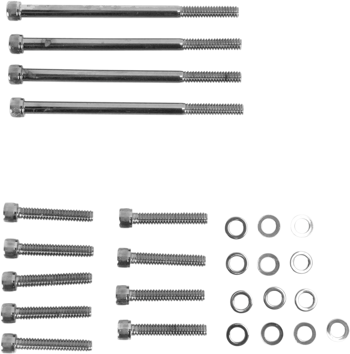 DRAG SPECIALTIES Bolt Kit - Knurled - Primary MK672BK