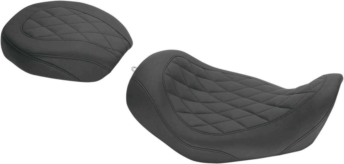MUSTANG Seat - Wide Tripper* Solo - without Backrest - Diamond - Black 76704
