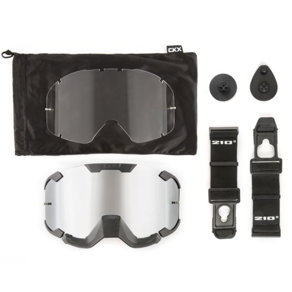 Kimpex 210° Summer Goggles Matte Black / Silver Lens