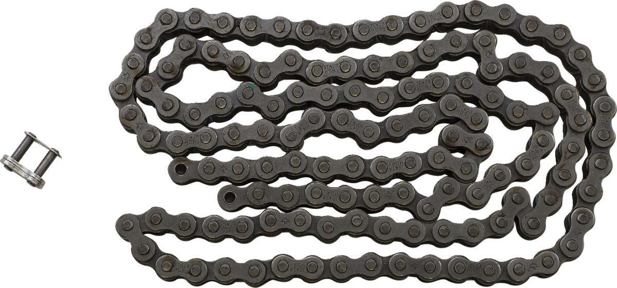 JT CHAINS JTC428HDR134SL 428 HDR - Heavy Duty Drive Chain - Steel - 134 Links | Adventure/ATV/UTV