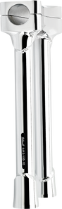 BILTWELL Murdock O/S Risers - 10" - Chrome 6413-105-10