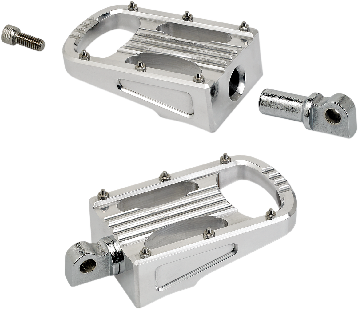 BILTWELL Punisher Foot Pegs - Polished - XL 7006-303-01