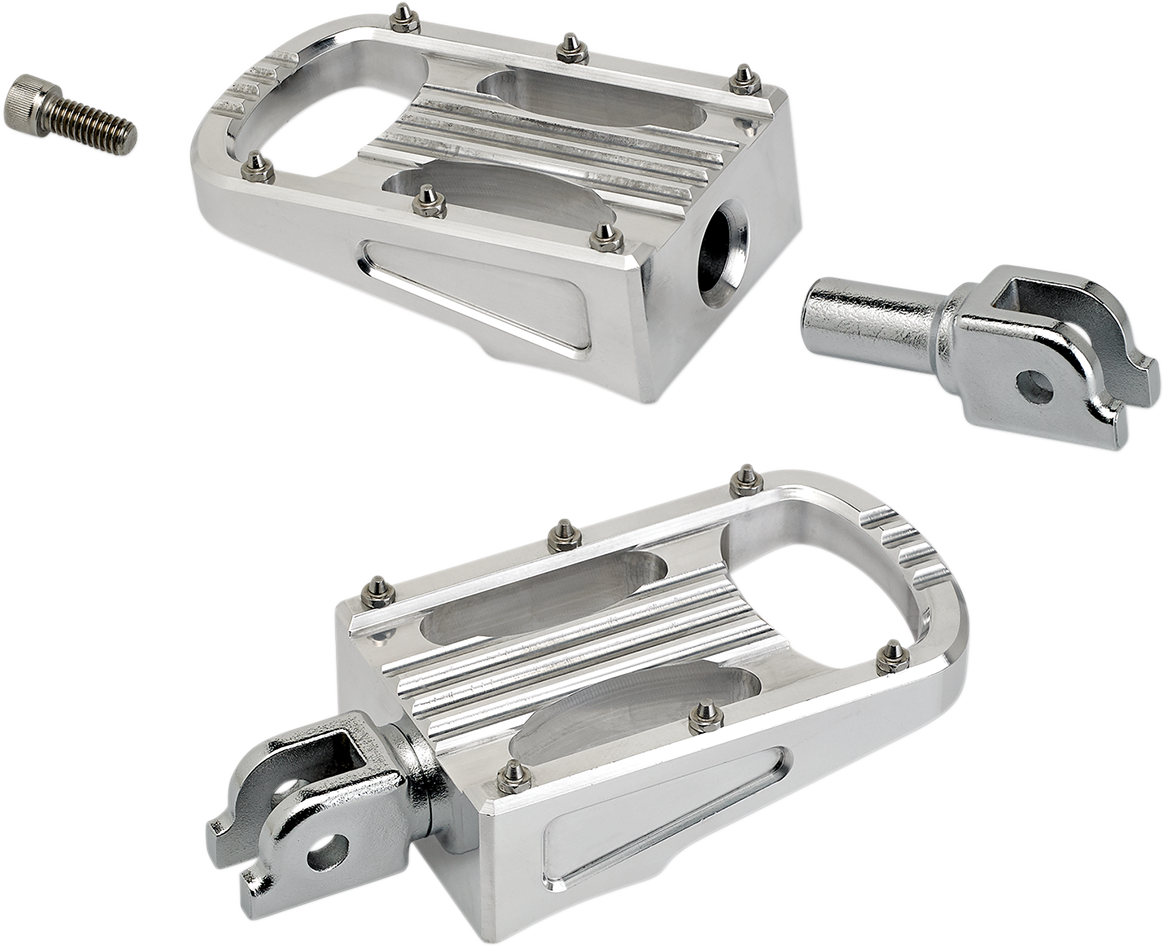 BILTWELL Punisher Foot Pegs - Polished - Softail 7006-303-03