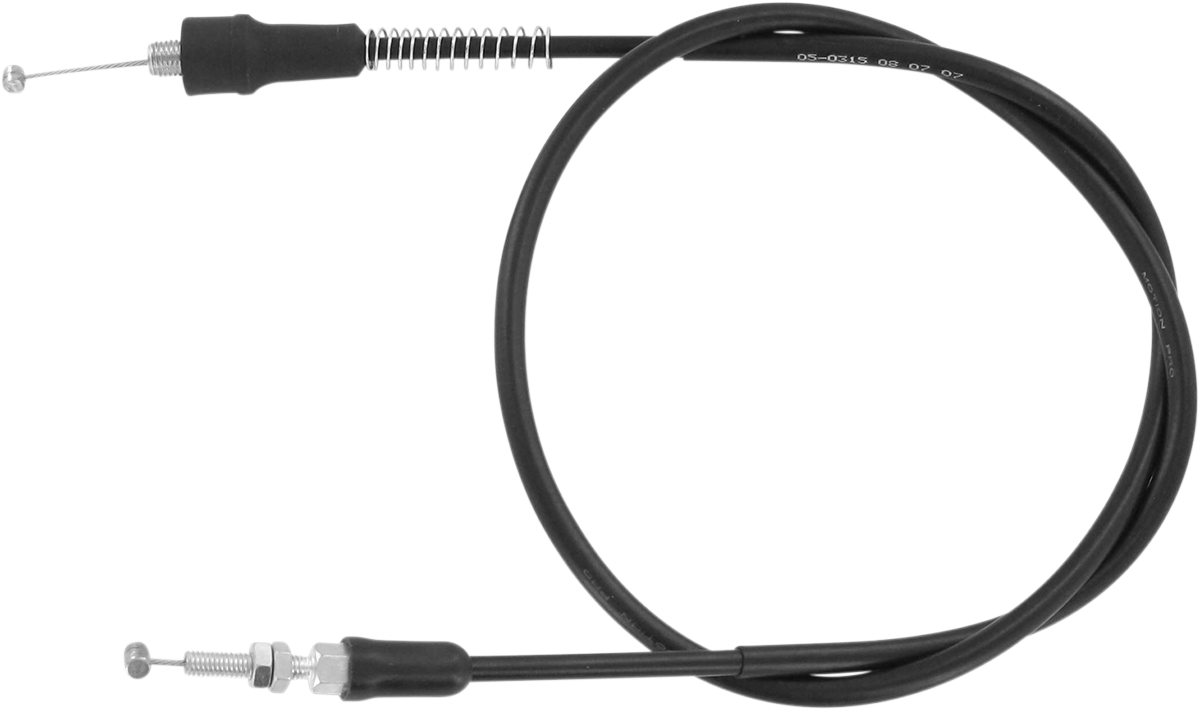 MOTION PRO Black Vinyl Throttle Cable - Pull - +2" - Yamaha 05-0315