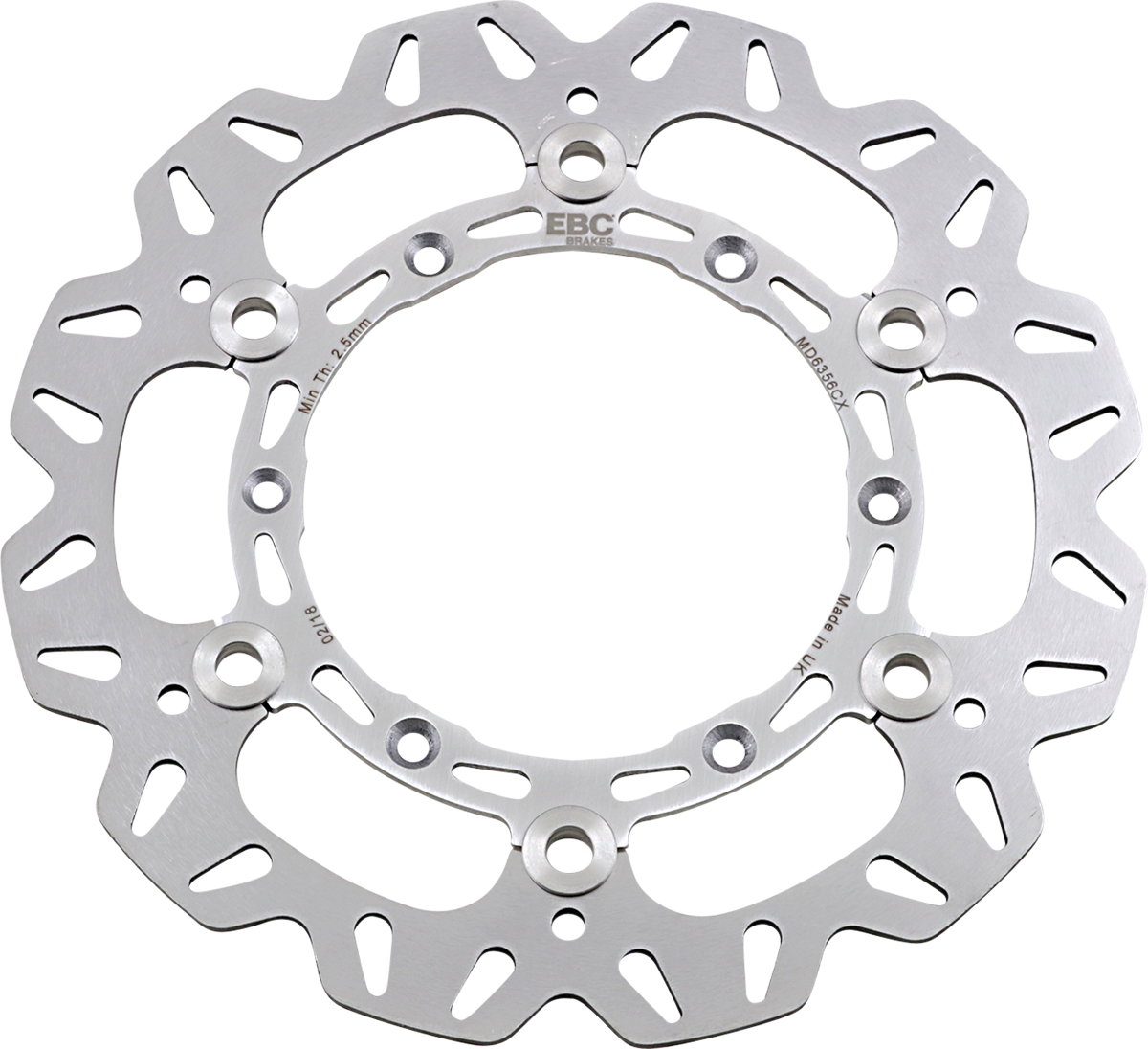 EBC CX Extreme Motocross Brake Rotors, Front Left - MD6356CX (Yamaha YZ125 / Honda CRF250L 2001–2020)