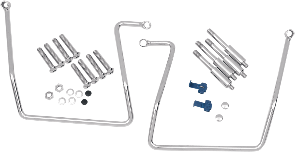 DRAG SPECIALTIES Saddlebag Support - Chrome - FXD '91-'17 77-0044CKNU - Cycle City Outdoors