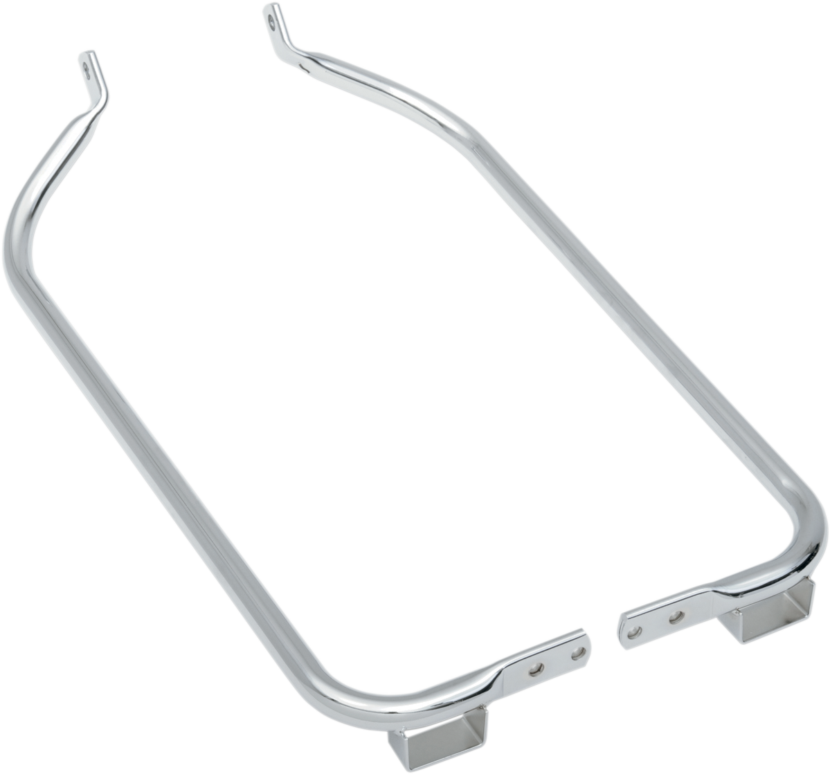 DRAG SPECIALTIES Saddlebag Support Brackets - Chrome - FL '04-'08 S77-0134 - Cycle City Outdoors