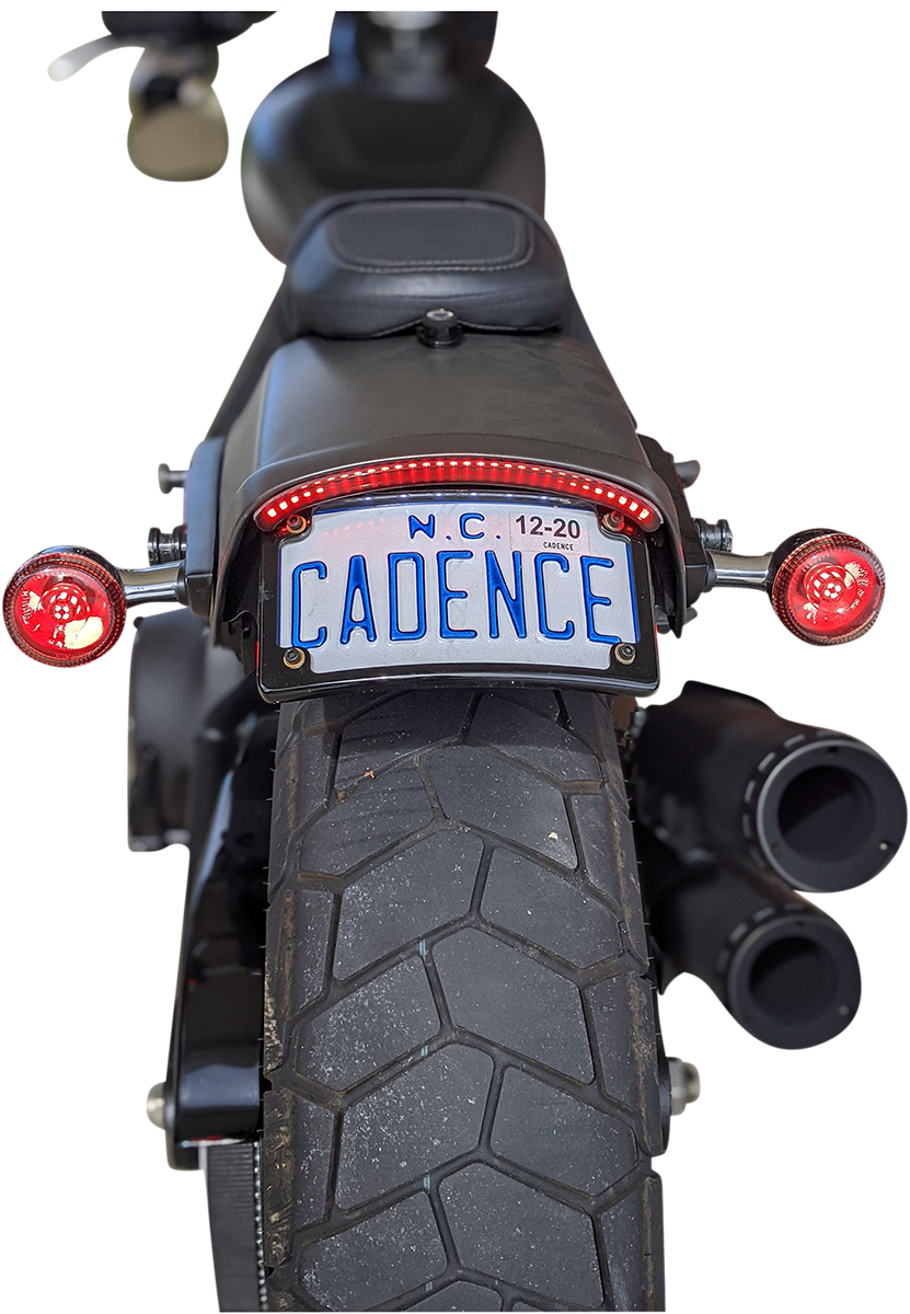 Custom Dynamics LED Taillight with Turn Signal - Smoke CD-FATBOB-S - Cycle City Outdoors