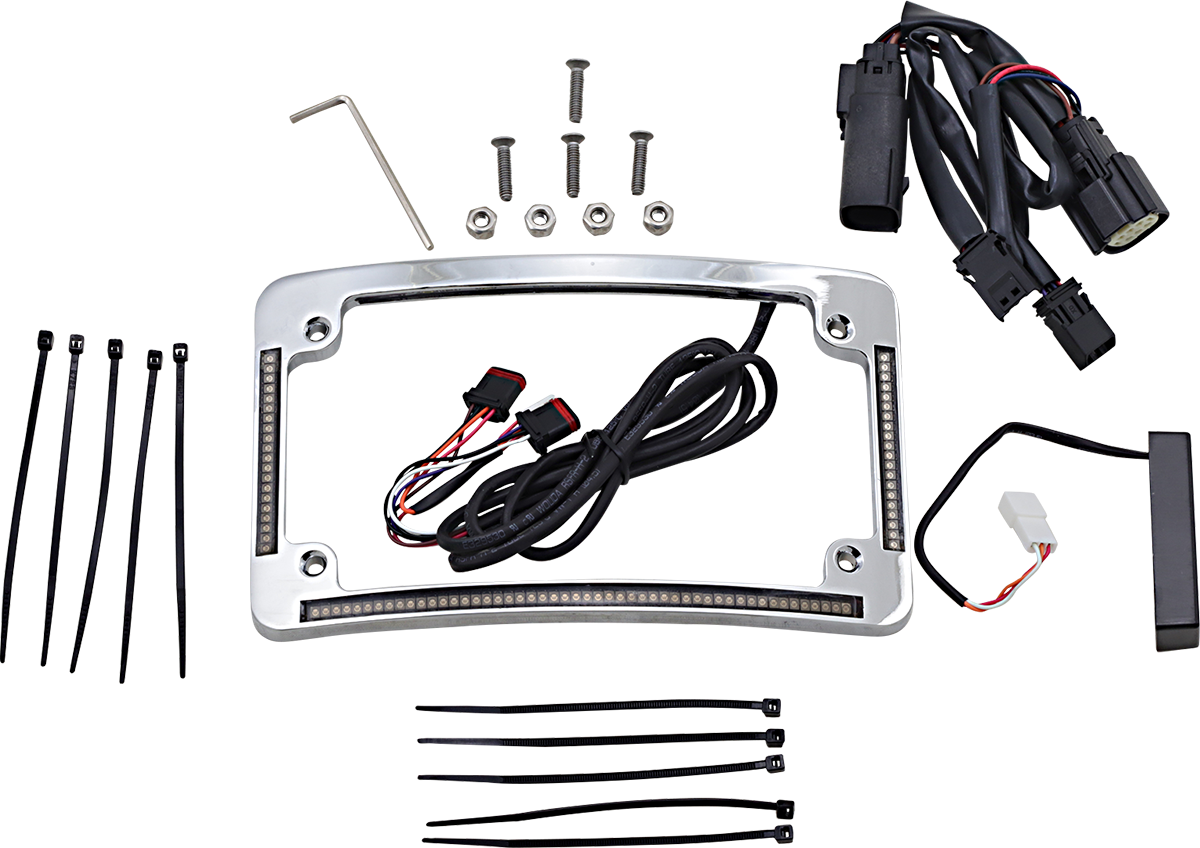 Custom Dynamics All in One License Plate Frame - Chrome TF05-SS6-C - Cycle City Outdoors