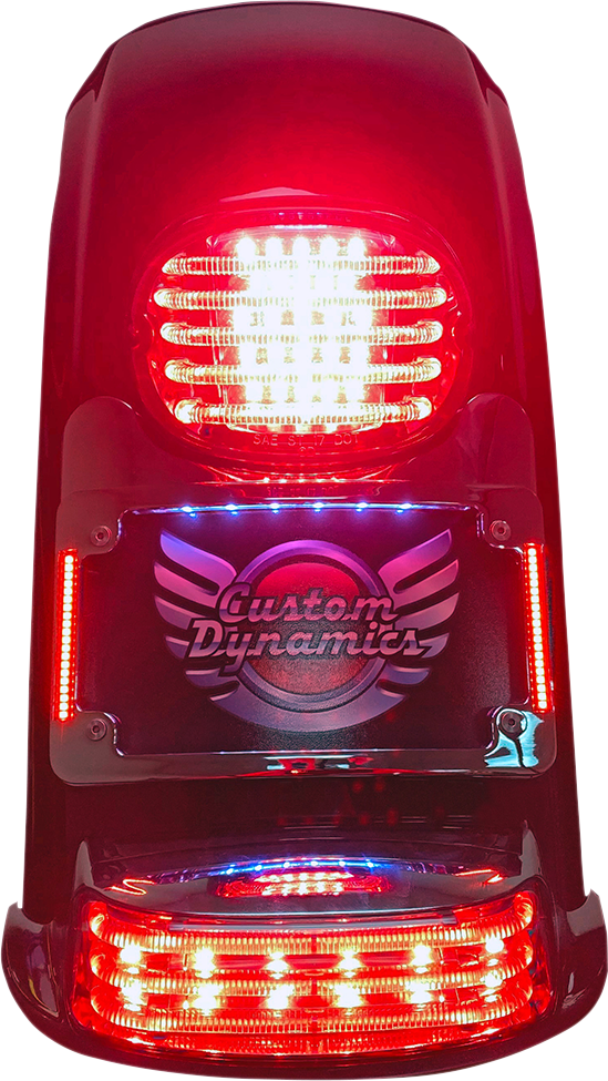 Custom Dynamics Turn Signal Eliminator/Illuminated Tri-Frame - Gloss Black TS-ELIM-06HW-B - Cycle City Outdoors