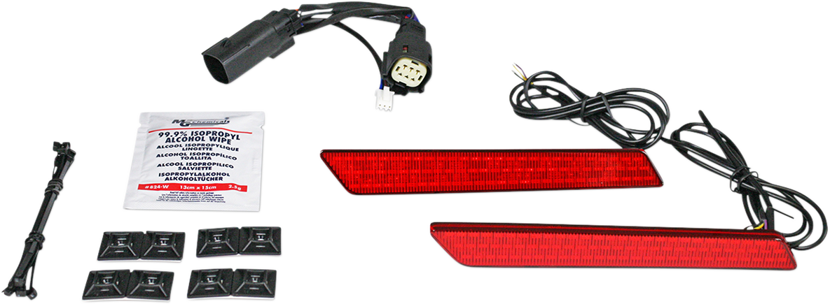 Custom Dynamics Saddlebag Latch Lights - SS6 - Red CD-LATCH-SS6-R - Cycle City Outdoors