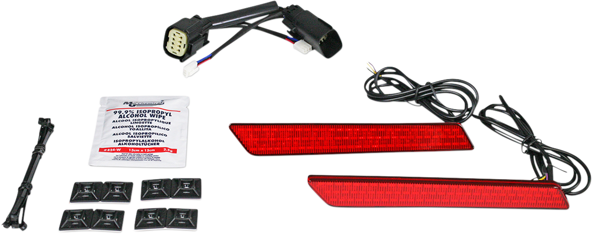Custom Dynamics Saddlebag Latch Lights - SS8 - Red CD-LATCH-SS8-R - Cycle City Outdoors