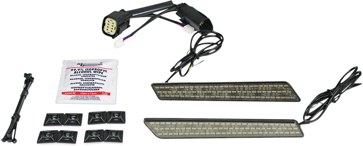 Custom Dynamics Saddlebag Latch Lights - SS8 - Smoke CD-LATCH-SS8-S - Cycle City Outdoors