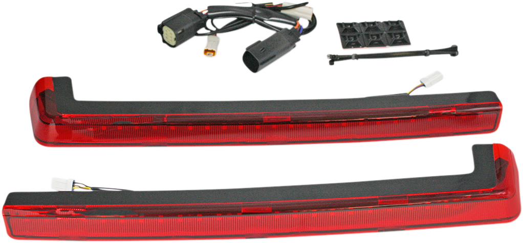 Custom Dynamics LED Run/Brake/Turn Tour-Pak? Arms - Red Lens - 14+ PB-TP-ARM-14R - Cycle City Outdoors