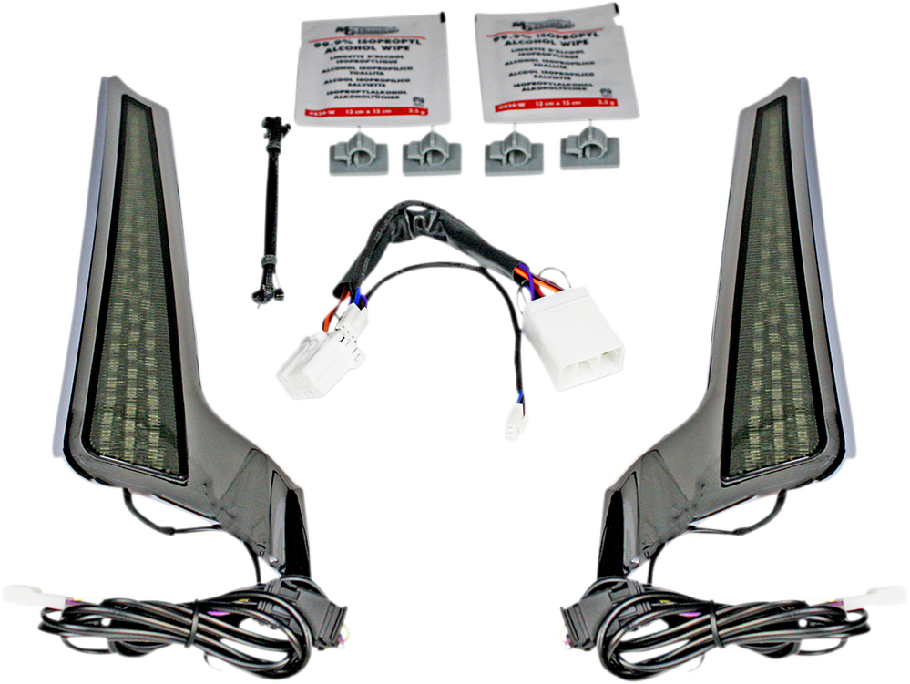 Custom Dynamics Fascia LED Light Panels - Chrome/Smoke CD-FASCIA-HD-CS - Cycle City Outdoors