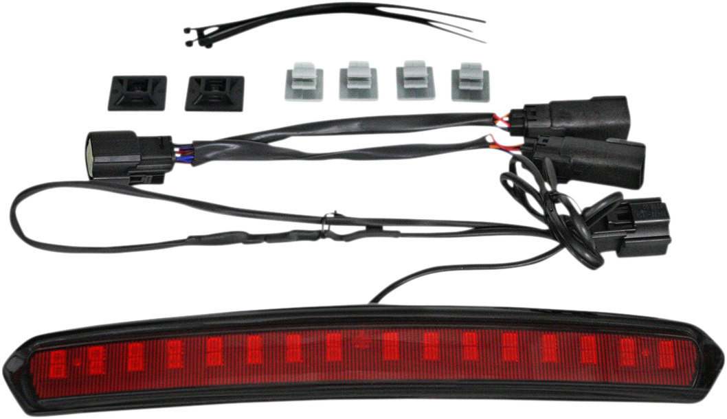 Custom Dynamics Tour Pack Lid Light - Black/Red CD-TP-LID-BR - Cycle City Outdoors