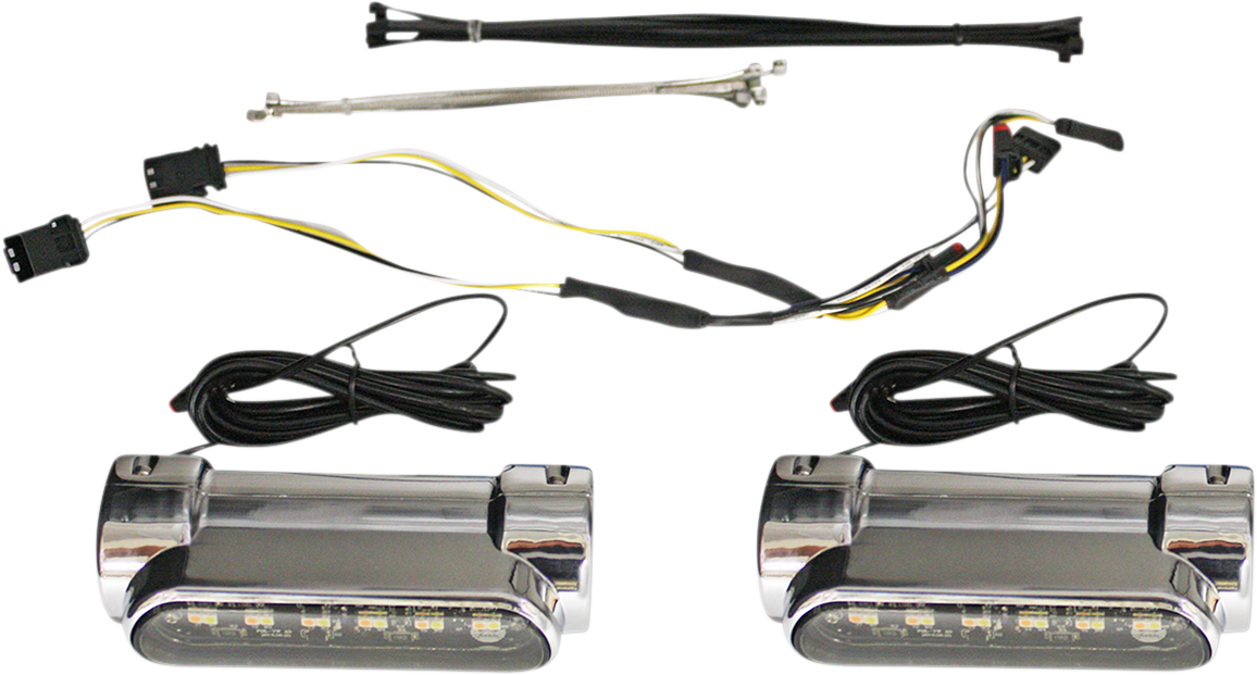 Custom Dynamics Engine Guard Light - FLH - Chrome CD-CB-AW-BCM-C - Cycle City Outdoors