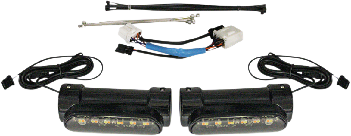 Custom Dynamics Engine Guard Light - '97-'13 FLH - Black CD-CB-AW-HD-B - Cycle City Outdoors