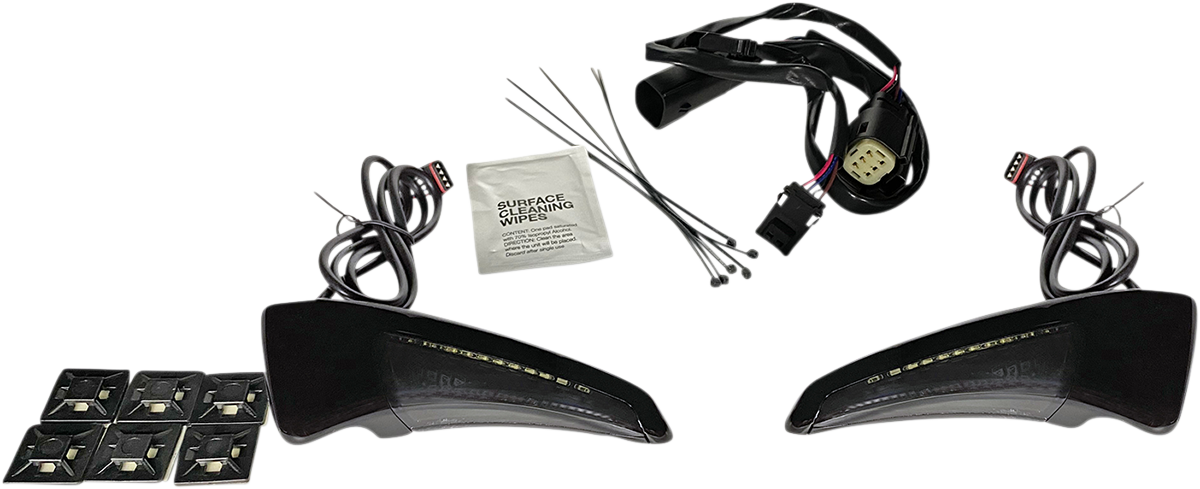 Custom Dynamics Sequential Tour Pak Seat Back Rest LED Lights - Black/Smoke - CVO CD-TPBR-14BCMSB - Cycle City Outdoors