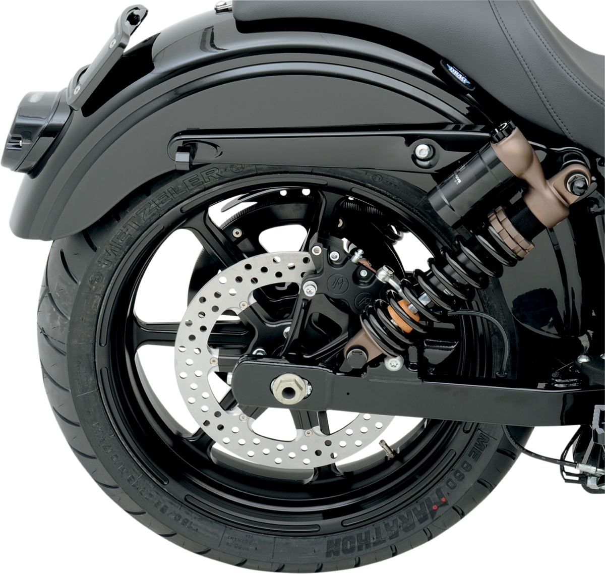 PERFORMANCE MACHINE (PM) 4-Piston Caliper - Rear - Black Ops* - 08-17 FXD 1259-0052-SMB