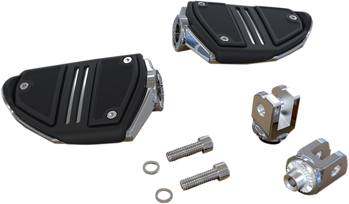 Ciro Twin Rail Footpeg - Chrome - Softail 61407 - Cycle City Outdoors