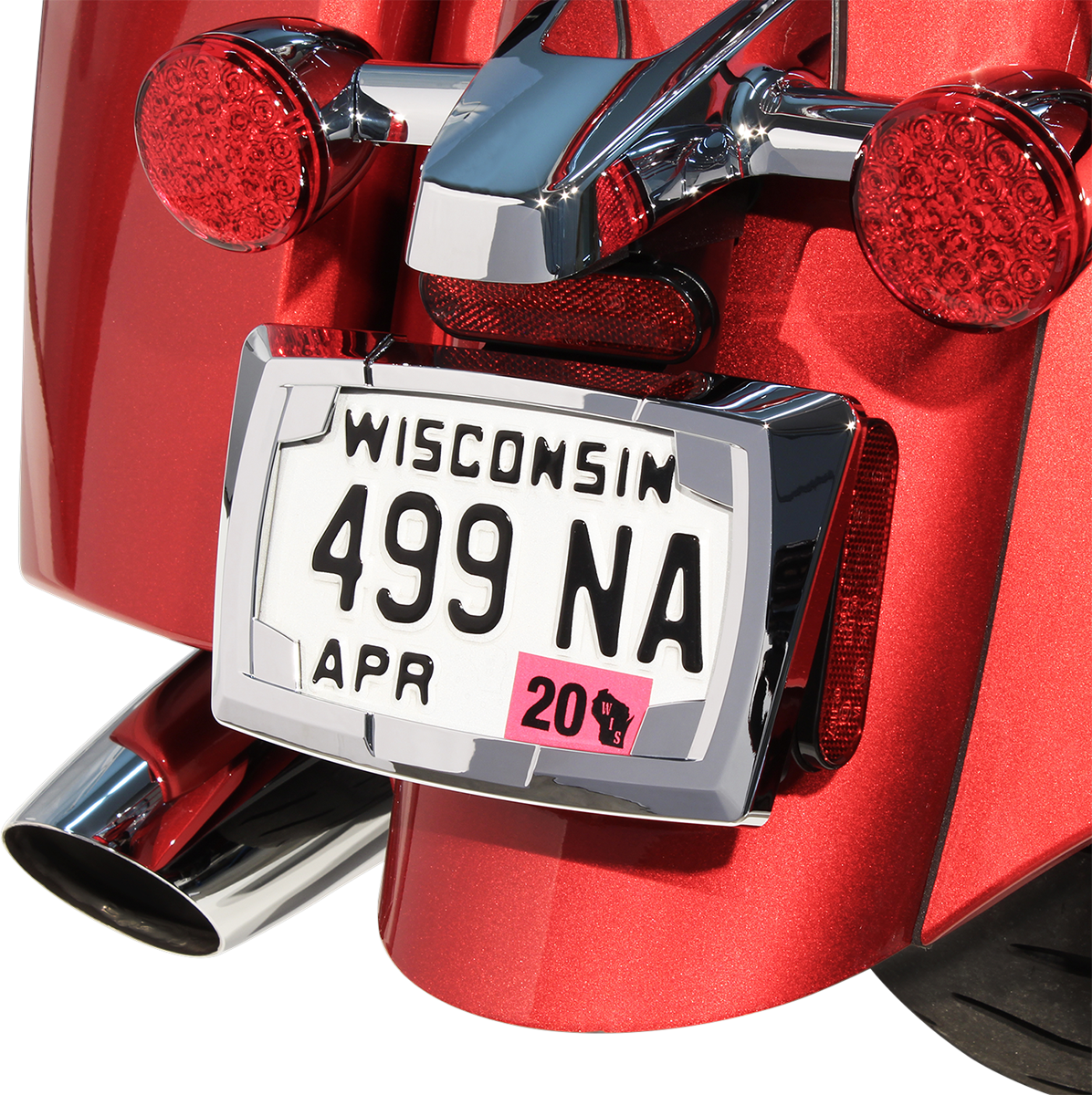 Ciro License Plate Frame - Chrome 70400 - Cycle City Outdoors