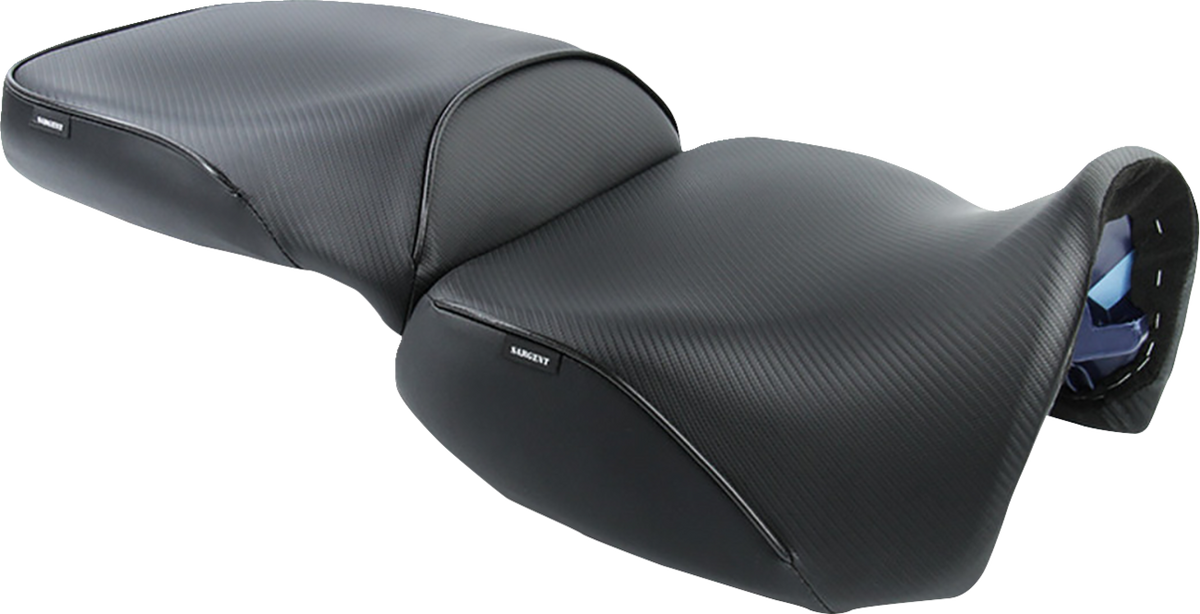 Sargent SHD-1920-19 Two-Piece Seat - Black - CarbonFX - Pan America '21-'26 | Street