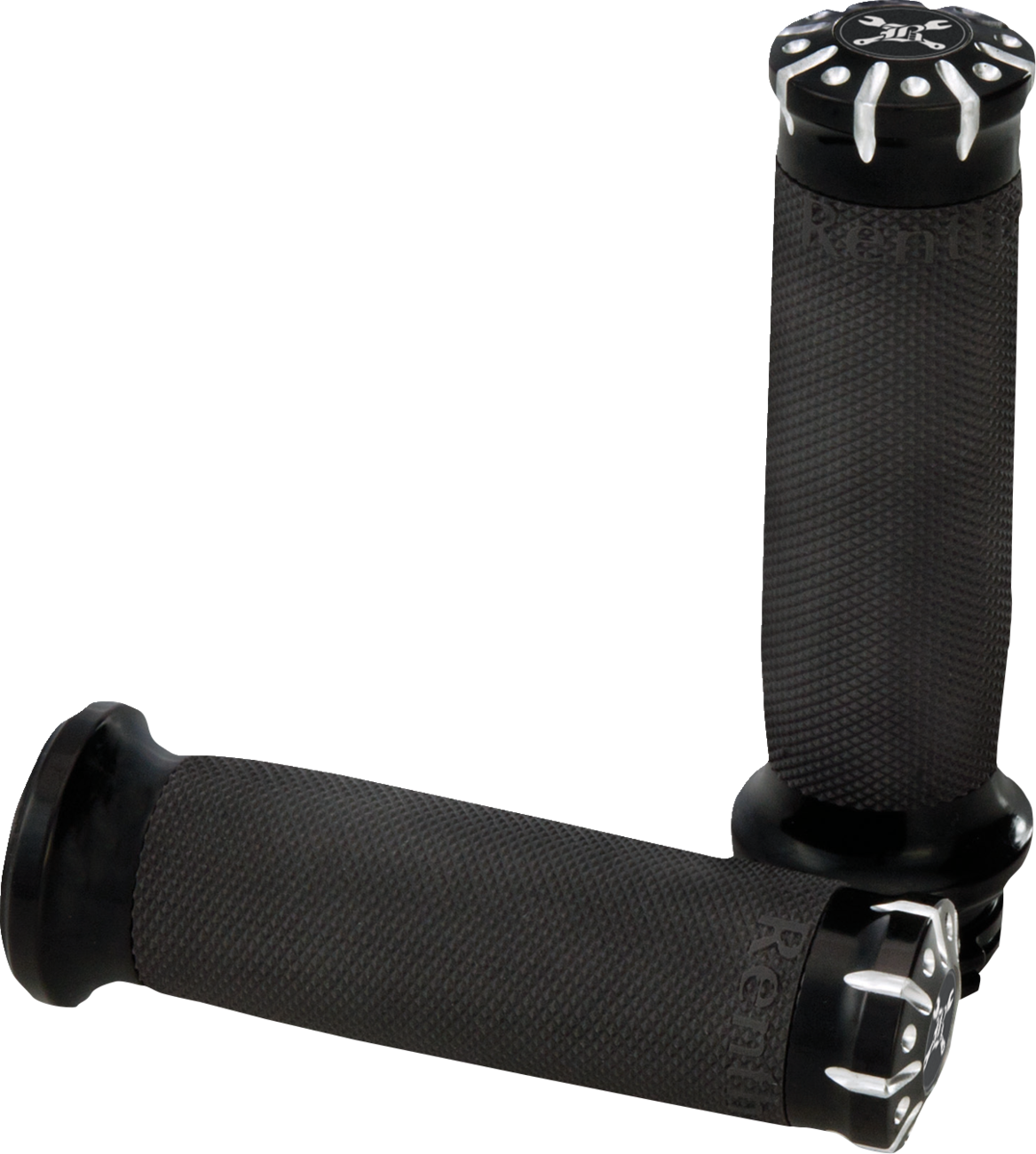 Burly Brand B16-1008TB Hawk Grips - Dual Cable - Black Textured | Street