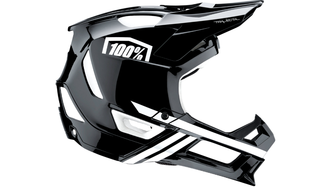 100% Trajecta Bicycle Helmet - Fidlock - Black/White