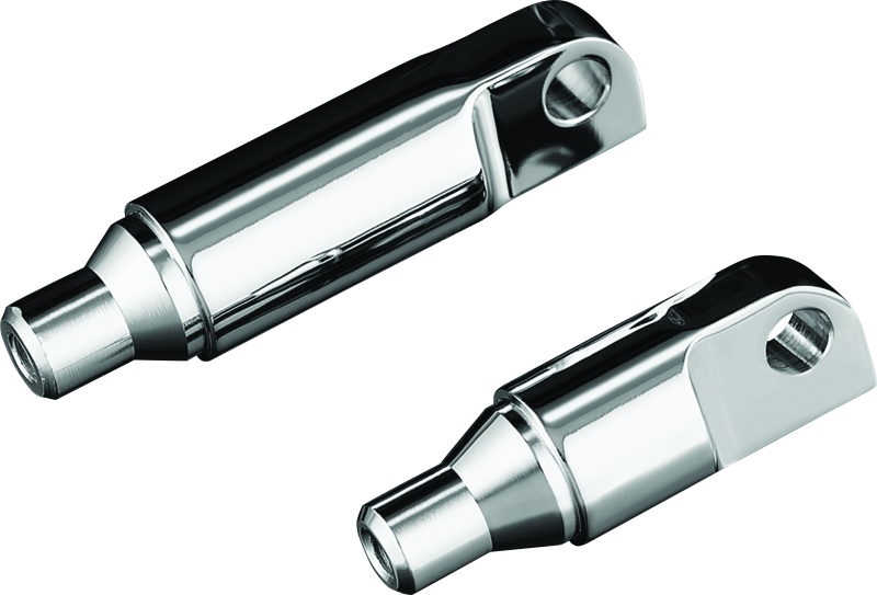 Kuryakyn Male Mount 2-1/2inch Footpeg Extension Chrome (Pair) - Cycle City Outdoors