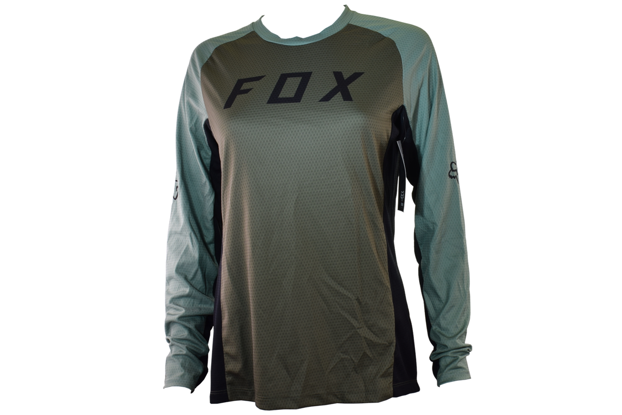 Fox Racing - Womens Defend Ls Jersey - Olv Grn - S