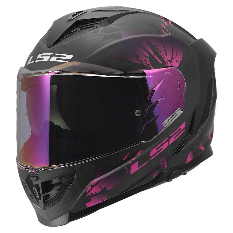 LS2 Assault III Burst Matte Black Purple