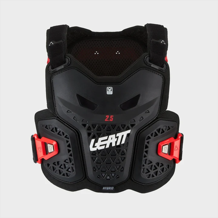 Leatt Chest Protector 2.5 Hybrid Mini | Junior Roost Guard, CE Level 1 Back Protector | Black