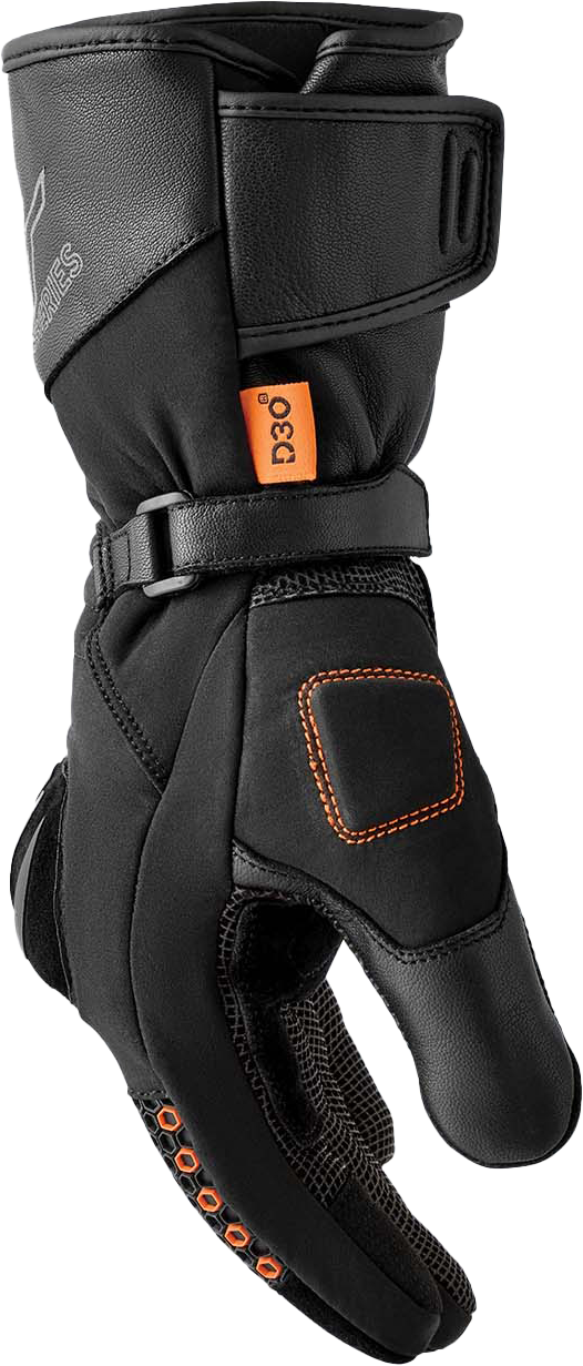 Womens Artic D3o Wp Glove Black Textile Lg