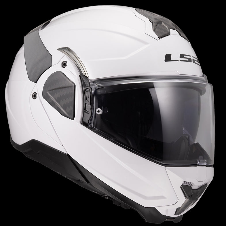 LS2 - Advant II Solid Gloss White Modular Helmet