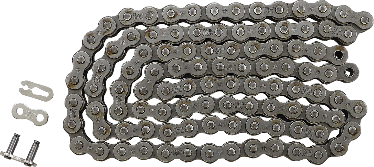 JT CHAINS JTC520HDS102SL 520 HDS - Ultimate Competition Chain - Steel - 102 Links | Adventure/ATV/UTV