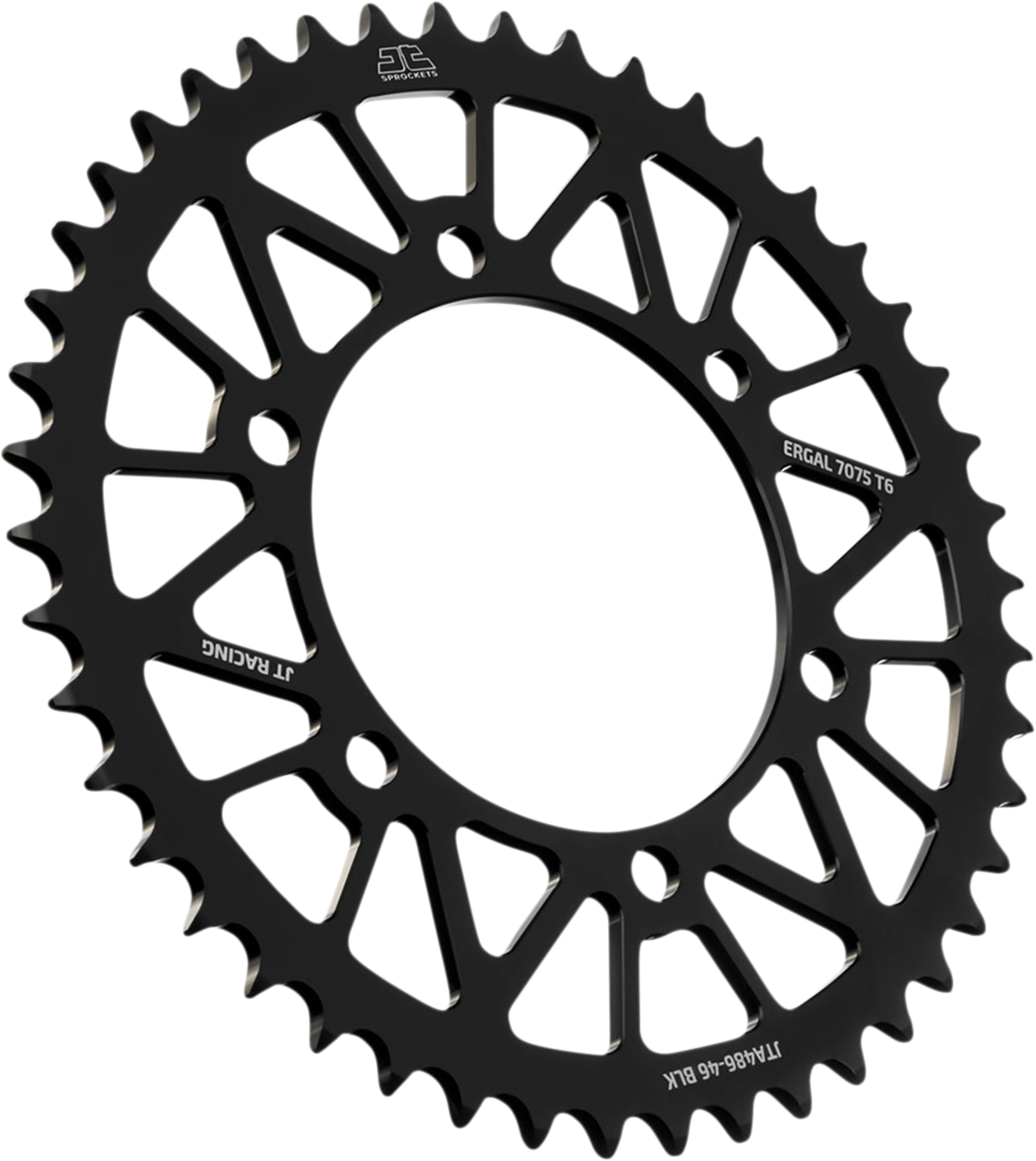 JT SPROCKETS JTA486.46BLK Rear Sprocket - Kawasaki/Yamaha - Black - 46-Tooth | Street